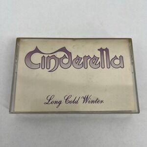 Glam Rock Audio Cassette CINDERELLA Long Cold Winter 1988 Hair Band Heavy Metal